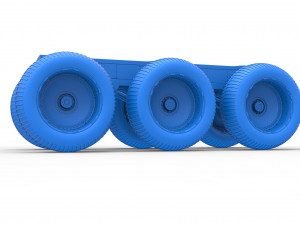 Chassis of 6x6 Monster Truck Version 3 Scale 1 to 25 Modello di stampa 3D