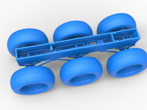 Chassis of 6x6 Monster Truck Version 3 Scale 1 to 25 Modello di stampa 3D