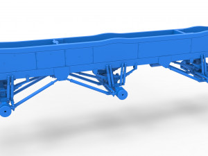 Chassis of 6x6 Monster Truck Version 3 Scale 1 to 25 Modello di stampa 3D