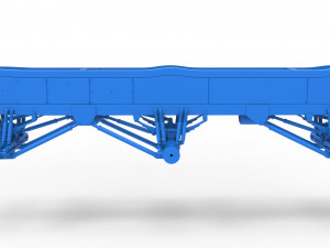 Chassis of 6x6 Monster Truck Version 3 Scale 1 to 25 Modello di stampa 3D
