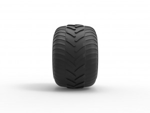 Monster Jam tire 30 Scale 1 to 25 Model Cetak 3D