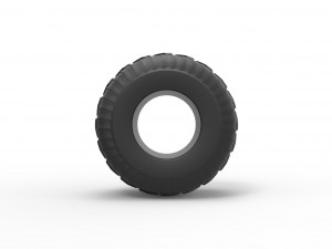 Monster Jam tire 30 Scale 1 to 25 Model Cetak 3D