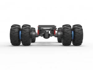 Chassis of vintage monster truck with double wheels Scale 1 to 25 3D Print Model