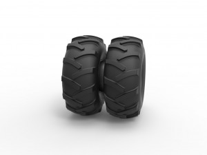 Offroad double wheel Scale 1 to 25 Modelo de Impressão 3D