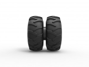Offroad double wheel Scale 1 to 25 Modelo de Impressão 3D