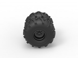 Offroad double wheel Scale 1 to 25 Modelo de Impressão 3D