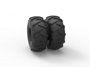 Offroad double wheel Scale 1 to 25 Modelo de Impressão 3D