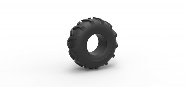 Offroad tire 82 Scale 1 to 25 3D प्रिंट मॉडल .c4d .max .obj .3ds .fbx .stl .blend 