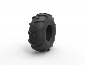 Offroad tire 82 Scale 1 to 25 3D Print Model