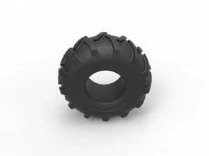 Offroad tire 82 Scale 1 to 25 3D Print Model