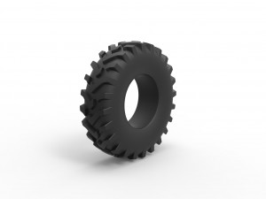 Offroad tire 83 Scale 1 to 25 Model Cetak 3D