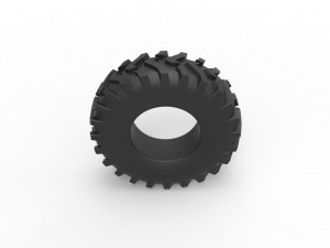 Offroad tire 83 Scale 1 to 25 Model Cetak 3D