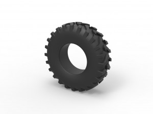 Offroad tire 83 Scale 1 to 25 Model Cetak 3D
