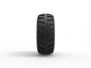 Military KRAZ Whitewall tire VID-201 Scale 1 to 25 3D-Druckmodell