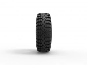 Military Ural Whitewall tire O-47A Scale 1 to 25 3D Print Model