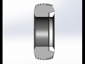 Military Ural Whitewall tire O-47A Scale 1 to 25 3D-Druckmodell