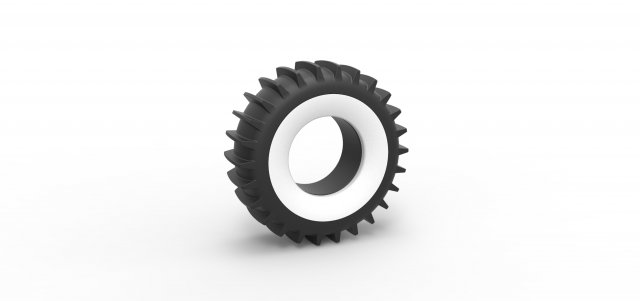 SHERP whitewall tire 1 Scale 1 to 25 3D प्रिंट मॉडल .c4d .max .obj .3ds .fbx .stl .blend 