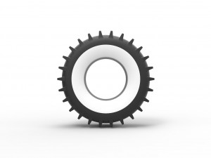 SHERP whitewall tire 1 Scale 1 to 25 3D प्रिंट मॉडल