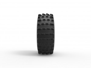 SHERP whitewall tire 2 Scale 1 to 25 3D Print Model