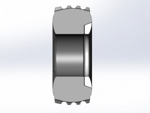 SHERP whitewall tire 2 Scale 1 to 25 3D Print Model