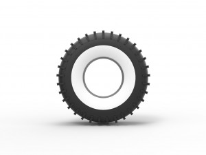 Whitewall Trom tire Scale 1 to 25 3D Baskı Modeli