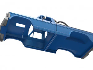 Shell of vintage Monster Truck Version 1 Scale 1 to 25 3D Print Model