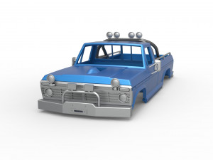 Shell of vintage Monster Truck Version 1 Scale 1 to 25 3D प्रिंट मॉडल