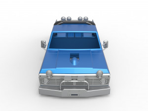 Shell of vintage Monster Truck Version 1 Scale 1 to 25 3D प्रिंट मॉडल