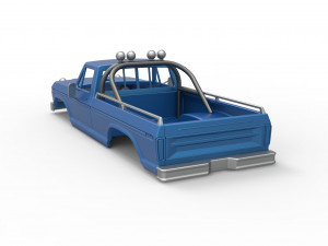 Shell of vintage Monster Truck Version 1 Scale 1 to 25 3D प्रिंट मॉडल