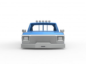 Shell of vintage Monster Truck Version 2 Scale 1 to 25 3D प्रिंट मॉडल