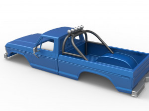 Shell of vintage Monster Truck Version 2 Scale 1 to 25 3D प्रिंट मॉडल