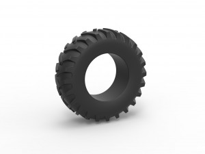 Tractor tire 17 Scale 1 to 25 3D Print Model