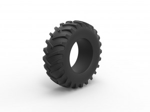 Tractor tire 17 Scale 1 to 25 3D-printmodel