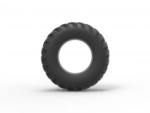 Tractor tire 17 Scale 1 to 25 3D Print Model