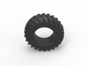Tractor tire 17 Scale 1 to 25 3D-printmodel