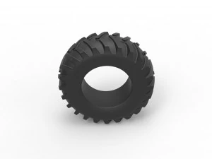 Tractor tire 17 Scale 1 to 25 3D Print Model