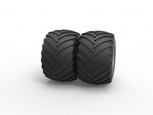Monster Jam Double Wheel Scale 1 to 25 Model do druku 3D