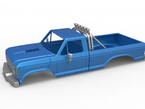 Оболонка старовинного Monster Truck версії 3 Масштаб від 1 до 25 3D Принт Модель