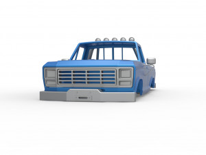 Shell of vintage Monster Truck Version 3 Scale 1 to 25 3Dプリントモデル