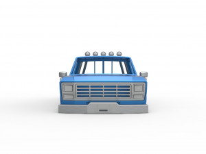 Shell of vintage Monster Truck Version 3 Scale 1 to 25 3Dプリントモデル