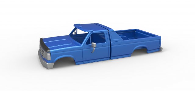 Shell of vintage Monster Truck Version 4 Scale 1 to 25 3D-printmodel .c4d .max .obj .3ds .fbx .stl .blend