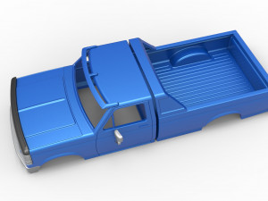 Shell of vintage Monster Truck Version 4 Scale 1 to 25 3D-printmodel