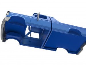 Shell of vintage Monster Truck Version 4 Scale 1 to 25 3D-printmodel