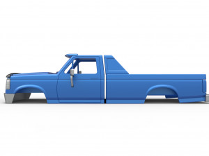 Shell of vintage Monster Truck Version 4 Scale 1 to 25 3D-printmodel