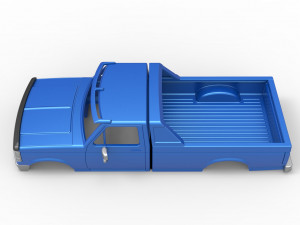 Shell of vintage Monster Truck Version 4 Scale 1 to 25 3D-printmodel