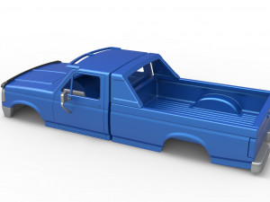 Shell of vintage Monster Truck Version 4 Scale 1 to 25 3D-printmodel