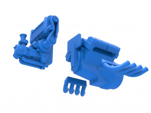 Engine V8 for vintage dragster Version 2 Scale 1 to 25 3D 프린트 모델