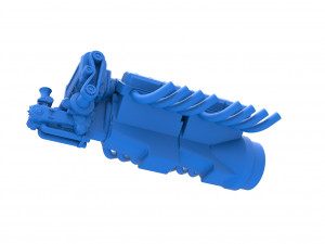 Engine 2 V8 Version 6 Scale 1 to 25 Model do druku 3D