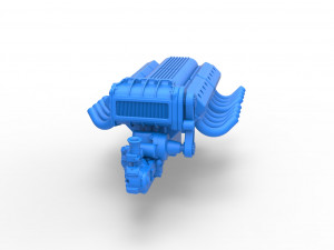 Engine 2 V8 Version 6 Scale 1 to 25 Model do druku 3D