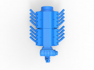 Engine 2 V8 Version 6 Scale 1 to 25 Model do druku 3D